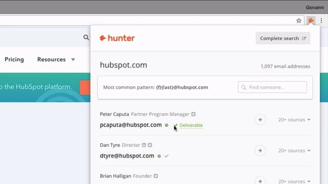 How to find the email addresses behind the websites - Hunter Chrome Extension смотреть онлайн