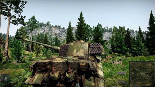 WarThunder Ground forces CBT King Tiger 2 (H) Second Revision tank MAX settings 1080p DX11 смотреть онлайн