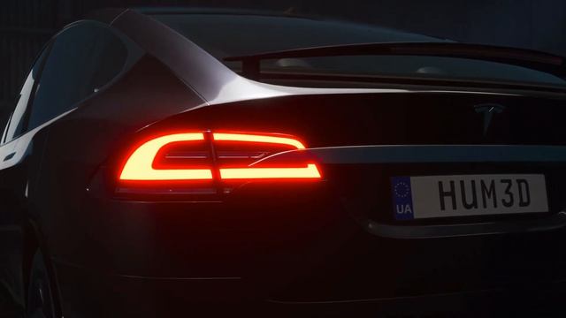 Tesla Model X Full Exterior View! CRAZY Hum3D models смотреть онлайн