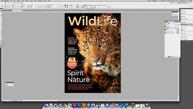 Журнал в InDesign для начинающих // Урок 2. Обложка // Adobe InDesign Lesson 2 Cover