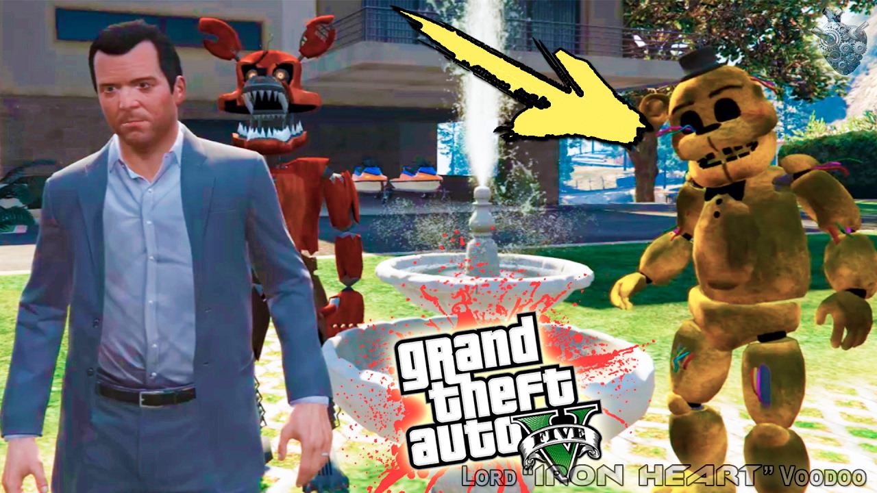 ГТА 5 МОДЫ! МАЙКЛ + АНИМАТРОНИКИ FNAF = МИР, ДРУЖБА, ЖВАЧКА! ВИДЕО ОБЗОР МОДОВ GTA V! GTA 5 MODS смотреть онлайн