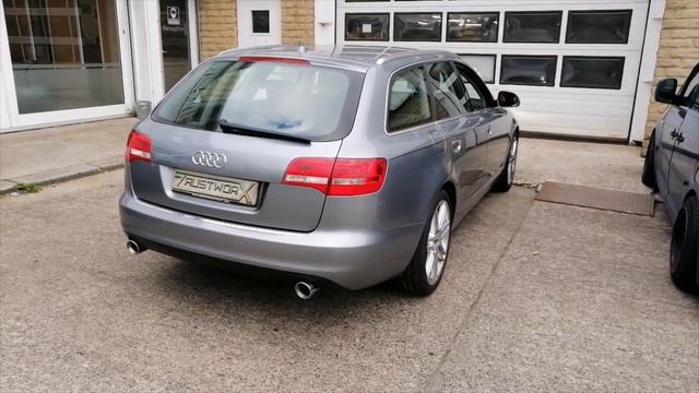 Audi A6 C6 3.0 TFSi Fitted with rear silencer deletes смотреть онлайн