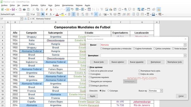 Buscar y reemplazar –LibreOffice Calc (curso en línea) смотреть онлайн