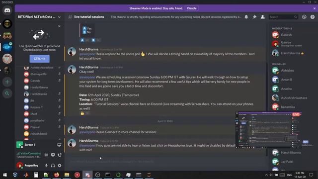 Discord Session 1 - Part 3/4 - Discussion on relevant ML courses for ramping up (12 April 2020) смотреть онлайн