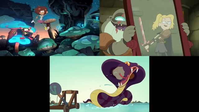 Amphibia Intro But Anne, Sasha, And Marcy's Themes All Play At The Same Time