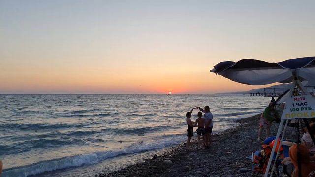 закат на черном море Сочи Лазаревское смотреть онлайн