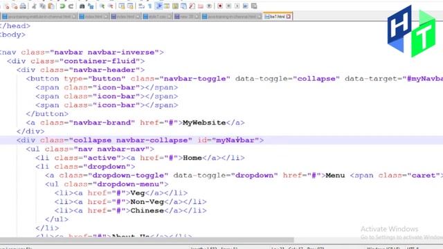 How to Create Nav Bar with Bootstrap? Learn with Hejex Technology смотреть онлайн