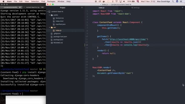 How to Fix CORS Issue with Django Rest Framework (Content Feed) | Part 5 смотреть онлайн