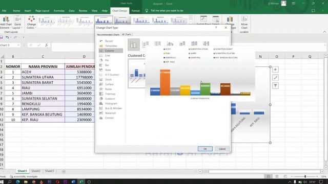 Cara Membuat Grafik atau Diagram Batang, Lingkarang, Garis dengan Microsoft Excel смотреть онлайн