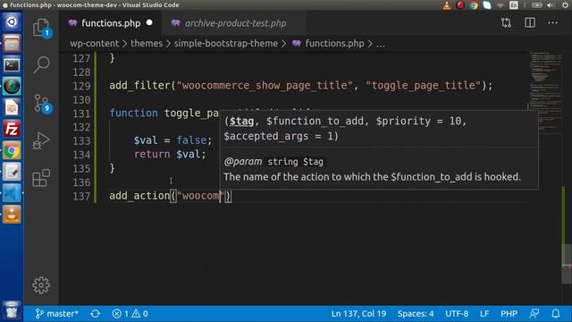 Wordpress WooCommerce Theme Development Tutorials #27 Modifying archive-product.php #4 | Using Hook смотреть онлайн