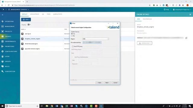 Talend Management Console: Remote Engines смотреть онлайн