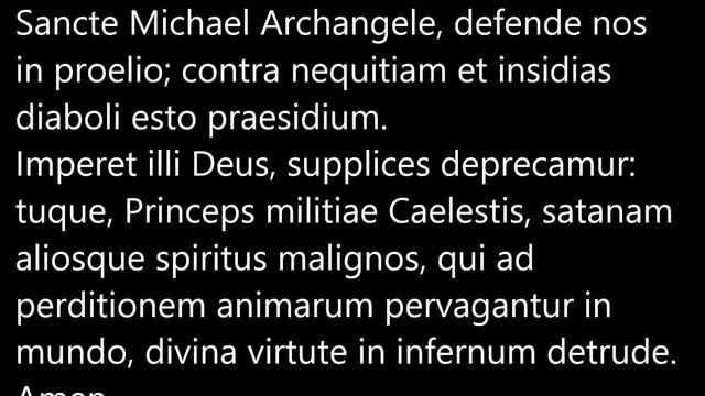 Sancte Michael Archangele