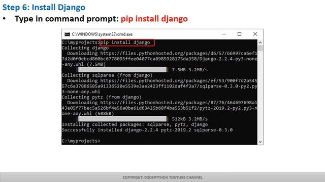 django installation смотреть онлайн