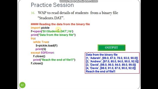 Python #89 Data File Handling Part 10-Binary File Operations смотреть онлайн