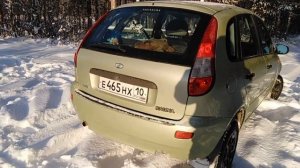 Лада Калина с увеличенным клиренсом, на идеальных для неё колёсах.