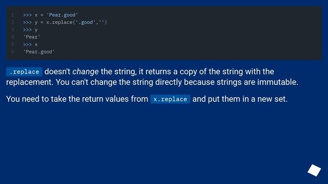 How to remove specific substrings from a set of strings in Python? смотреть онлайн