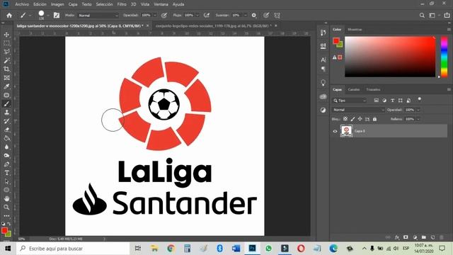Como CAMBIAR el COLOR de un LOGO en PHOTOSHOP 2020 смотреть онлайн