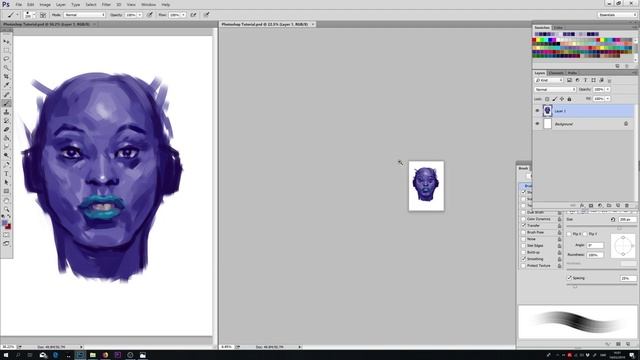 How to record speedpainting videos without zooming/painning in photoshop using OBS [tutorial] смотреть онлайн