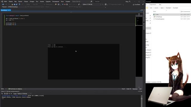 Python Exel легко смотреть онлайн