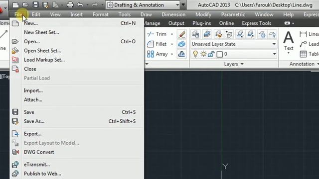 اظهار شريط القوائم في الاوتوكاد Show Menu Bar in Autocad смотреть онлайн