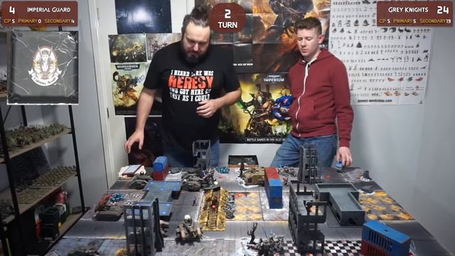 Imperial Guard Vs Grey Knights - Warhammer 40K 9th Edition Battle Report смотреть онлайн