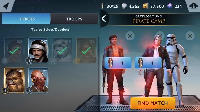 Star Wars Rivals Gameplay (Android & iOS) смотреть онлайн