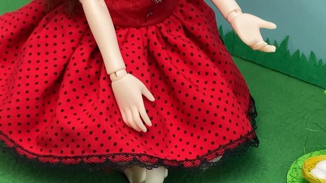 Как сделать Пасхальную локацию для фото с куклой БЖД Минифи. Идея для фото. смотреть онлайн