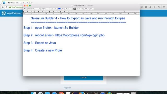 Selenium Builder 4 - How to Export as Java and run through Eclipse смотреть онлайн