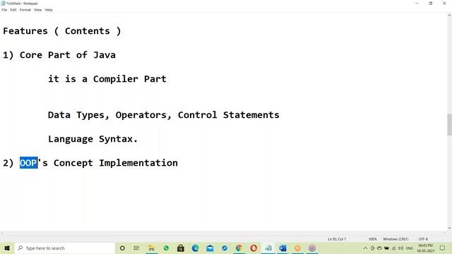 CORE JAVA tutorials || Demo - 2 || by Mr. Nageswar Rao On 18-05-2021 @6PM IST смотреть онлайн