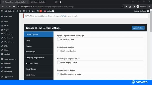 How to show/hide sections of the Home page like Home Category, About us, Our Product, News letter смотреть онлайн