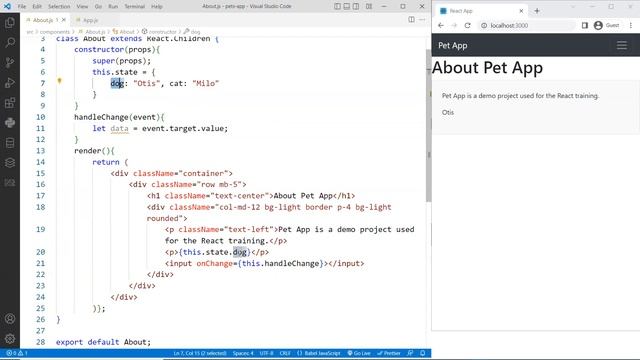 Data Binding in ReactJS смотреть онлайн