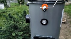 Твердотопливный Котёл Верхнего Горения [по типу Стропува Котел] на дровах для дома, а точнее двух.