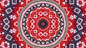 Белорусский орнамент красный