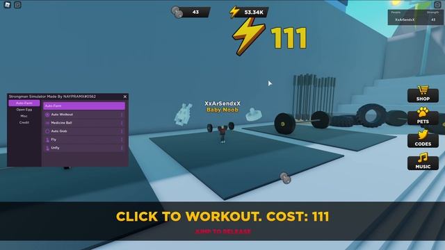 STRONGMAN SIMULATOR Script Pastebin 2022 AUTO FARM