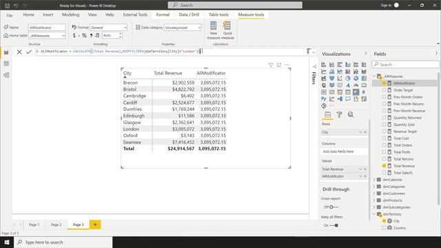 ALL как Модификатор - DAX смотреть онлайн