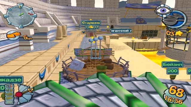Прохождение игры Worms Forts: Under Siege Часть 3: (Коллективная игра) смотреть онлайн