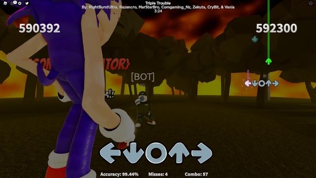 Triple Trouble in ROBLOX with all characters!! | Friday Night Bloxxin' ROBLOX смотреть онлайн
