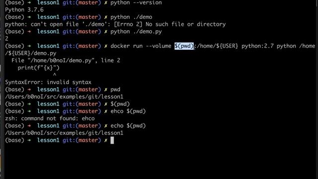 Запускаем python скрипт из под Docker смотреть онлайн