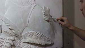 Как сделать тропические листья в барельефе. Как слепить листья в барельефе, декор своими руками.