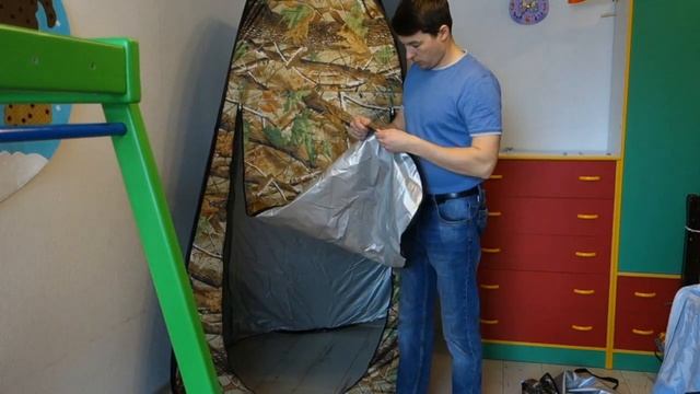 Китайская палатка душ / туалет обзор. Сборка. OUTAD. смотреть онлайн