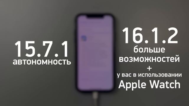 Откати свой iPhone и iPad на iOS 15.7.1 или 16.1.2, пока это возможно! смотреть онлайн