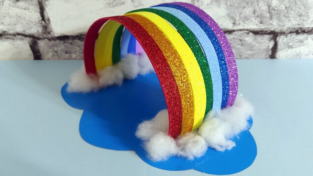 Летняя поделка из картона и фоамирана радуга смотреть онлайн