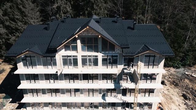 WOOD apartments. Где находится? Кадры с дрона с пейзажами вокруг комплекса. Ремонт и комплектация. смотреть онлайн