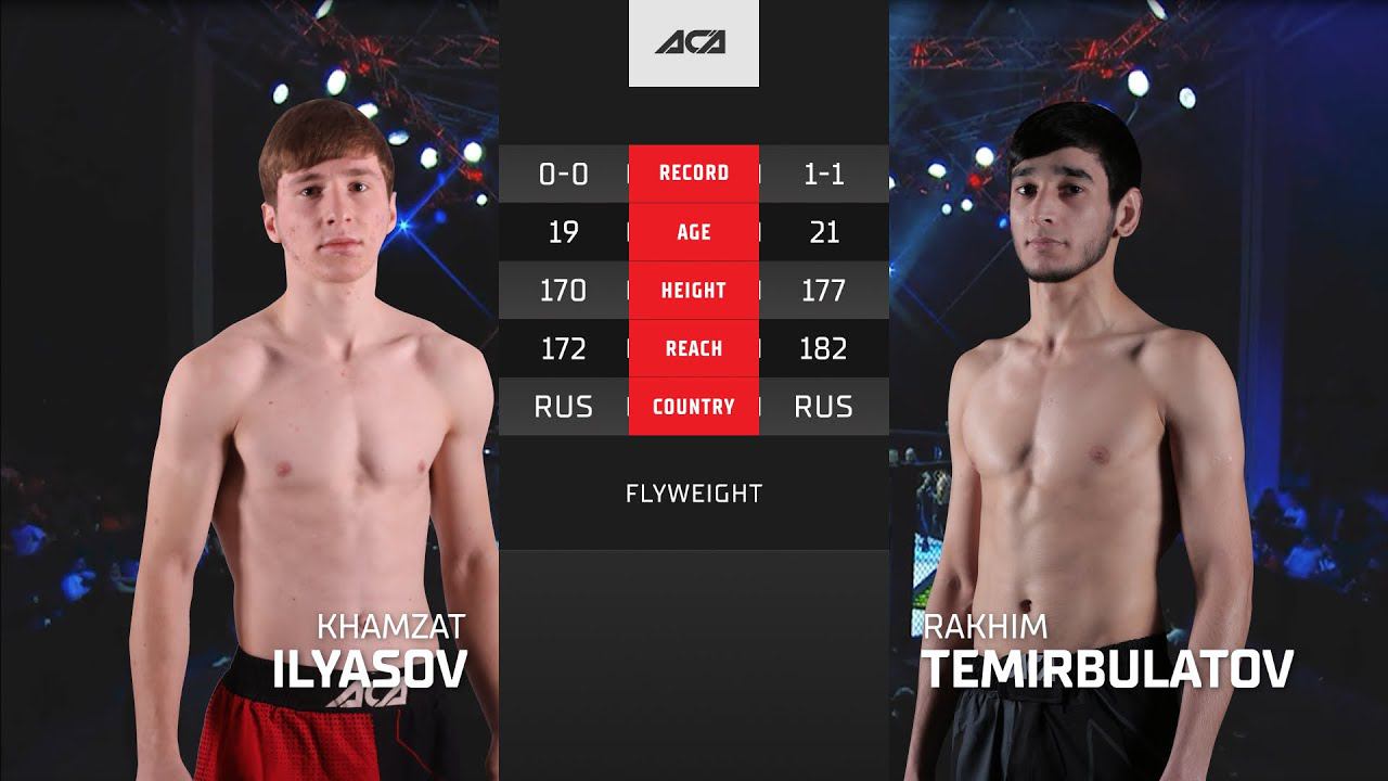 Хамзат Ильясов Vs. Рахим Темирбулатов | Khamzat Ilyasov Vs. Rakhim Temirbulatov | ACA YE 44