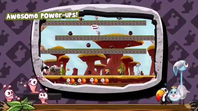 Worms Vs Birds Iphone Game Trailer смотреть онлайн