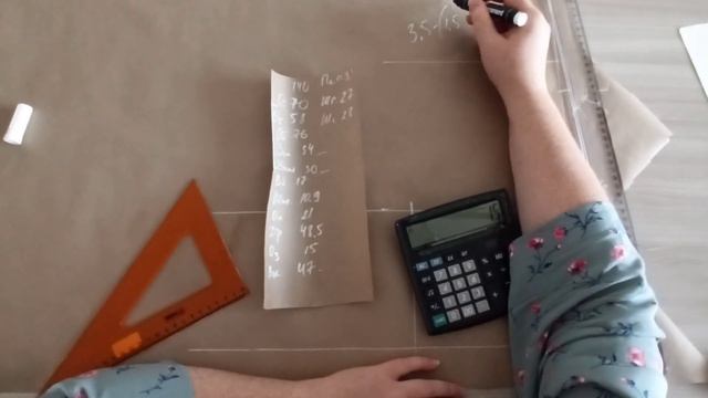 Построение базовой основы на 140 рост, для девочки. смотреть онлайн