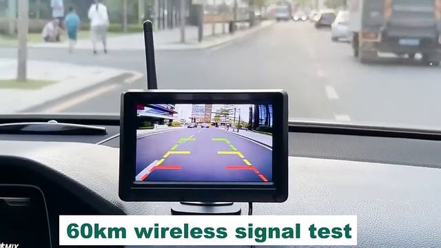 GreenYi 1080P Wireless IPS 5 Inch Car Monitor Rear View Reverse Camera Driving Kit With Stable