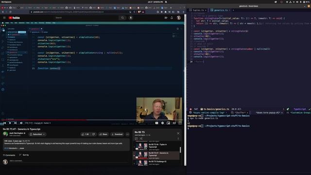 Watch Me Code: Learning TypeScript -Generics смотреть онлайн