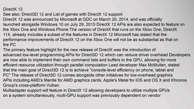 DirectX смотреть онлайн