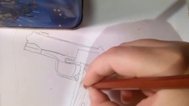 Рисуем пистолет из игры PUBG смотреть онлайн
